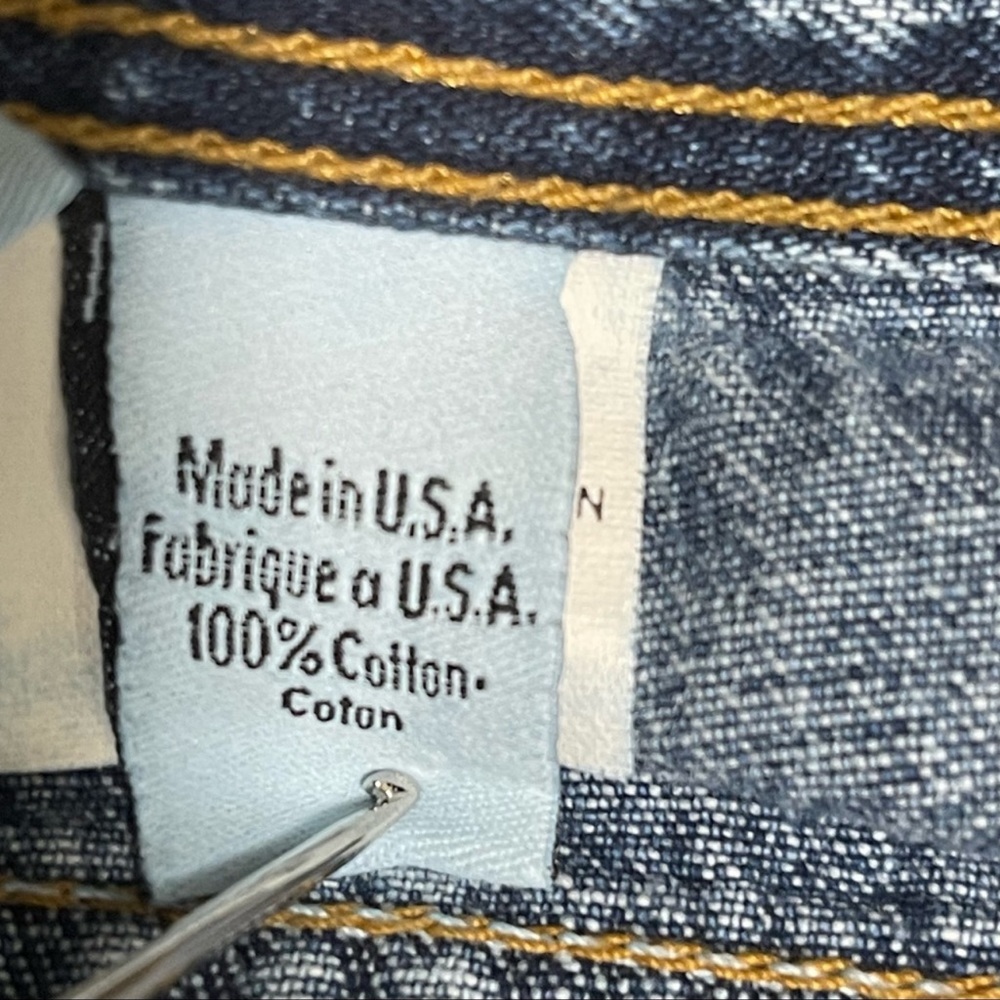 Vintage Calvin Klein Button Front Stovepipe Jean 11 Medium Stone Blue - Picture 8 of 14